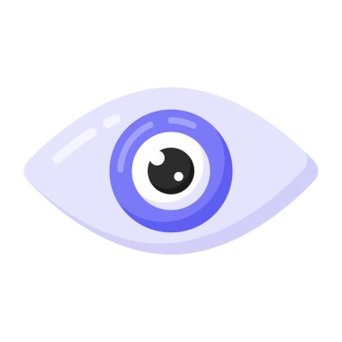 Göz simgesi vektör illüstrasyonu