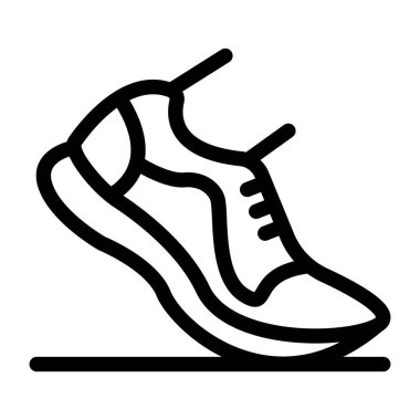 Ayakkabı. Web simgesi basit illüstrasyon