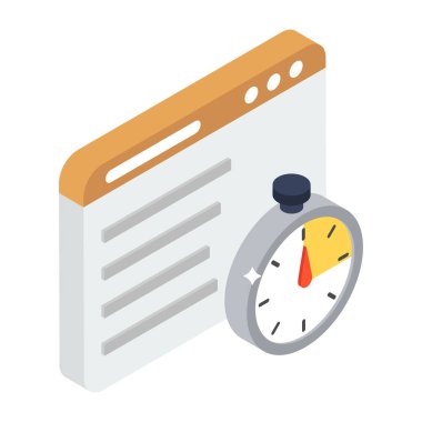 Alarm saati, vektör çizimi