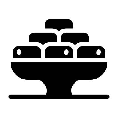 Küvet ikonu vektör illüstrasyonu