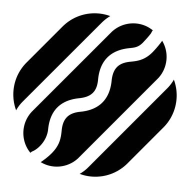 besin simgesinin siyah ve beyaz vektör çizimi