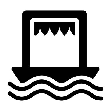 Tekne. Web simgesi basit illüstrasyon