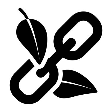 Bağlantı. Web simgesi basit illüstrasyon