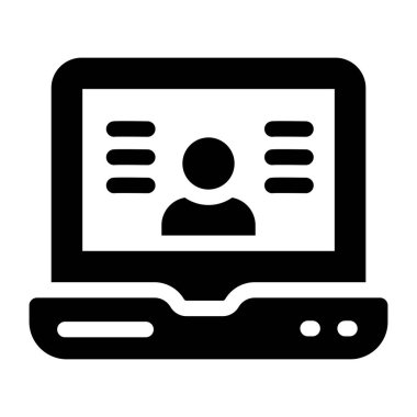 Online eğitim. Basit resimleme