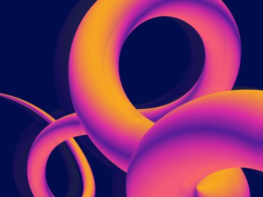 Renkli çizgilerle soyut arkaplan, vektör illüstrasyonu