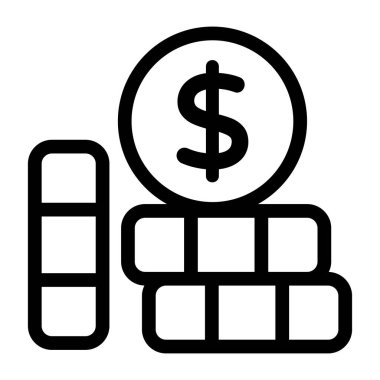 Para için. Web simgesi basit tasarım