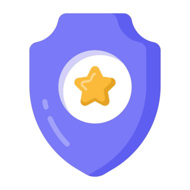 kalkan ikon vektör illüstrasyonu