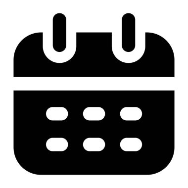 Takvim simgesi, vektör çizimi