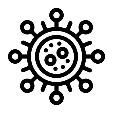 Virüs. Web simgesi basit tasarım