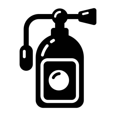 Yangın söndürme ikonu. Web için gaz pompası vektör simgelerinin özet çizimi