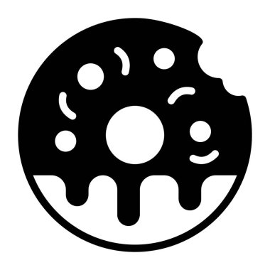 donut. Web simgesi basit tasarım