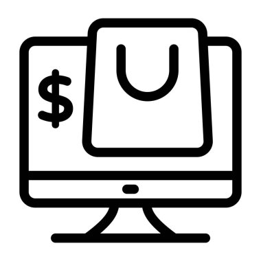 Alışveriş çantası. Basit tasarım