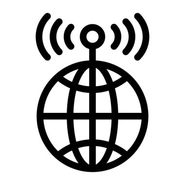 wifi ağ simgesi vektör illüstrasyonu