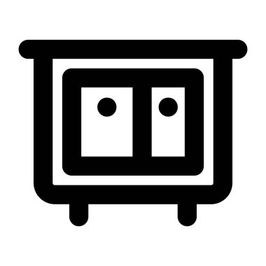 mobilya düz vektör simgesi.