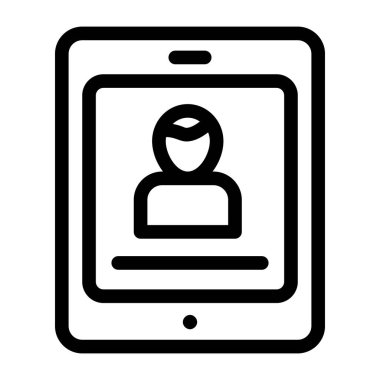 kullanıcı. Web simgesi basit illüstrasyon