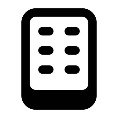 Cep telefonu. Web simgesi basit illüstrasyon