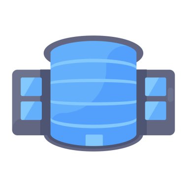 depolama ikonu. Web için eski gaz vektör simgelerinin özet çizimi