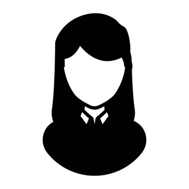 Dişi avatar. Basit tasarım