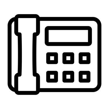 - Telefon. Web simgesi basit illüstrasyon