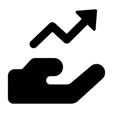 Büyüme. Web simgesi basit illüstrasyon