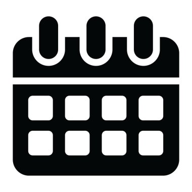 Takvim. Web simgesi basit illüstrasyon