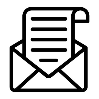 Zarf. Web simgesi basit tasarım