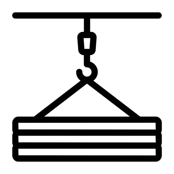 Aufhänger Web Symbol Einfache Illustration — Stockvektor