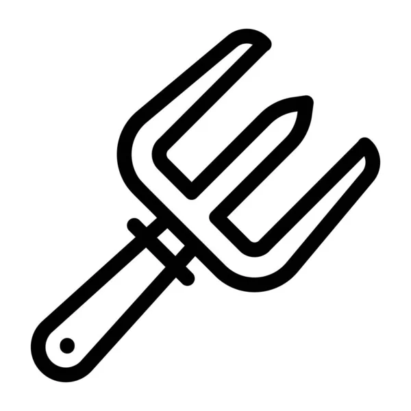 Mistgabel Web Symbol Einfaches Design — Stockvektor