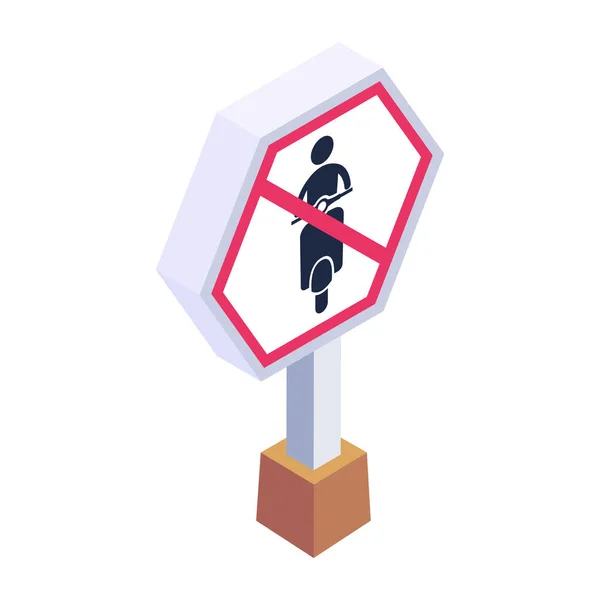 Road Sign Stop Symbol — Stock Vector