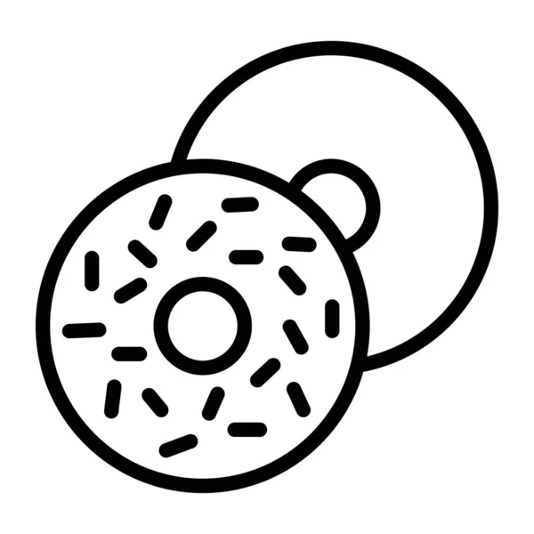 甜甜圈 Web图标简单说明 — 图库矢量图片
