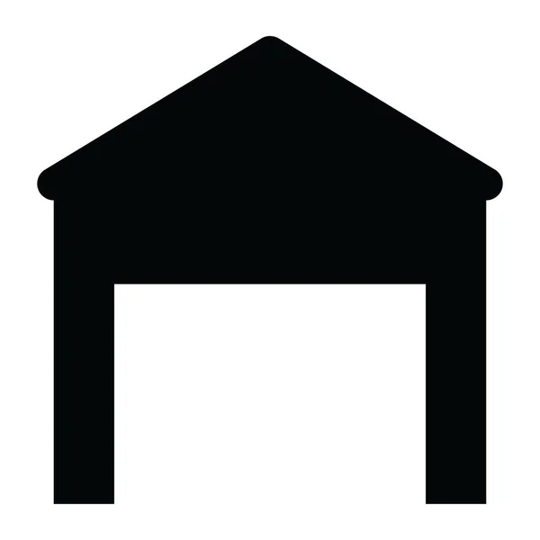 Het Huis Eenvoudige Illustratie Pictogram — Stockvector