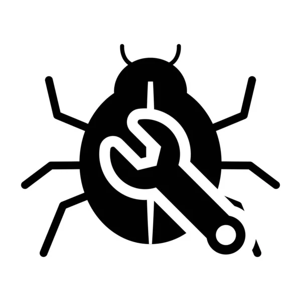 Bug Icon Vector Illustration — Stock Vector