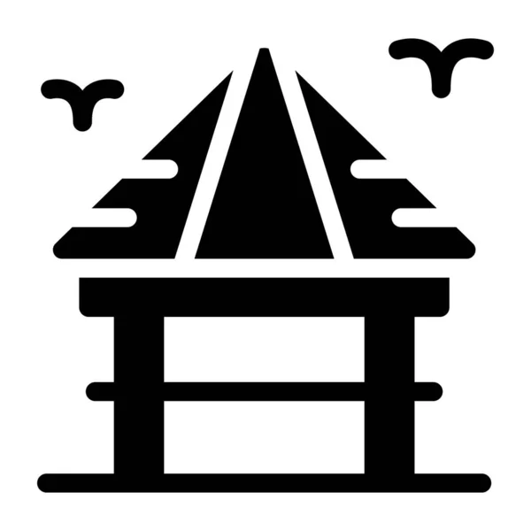 Pont Icône Web Illustration Simple — Image vectorielle
