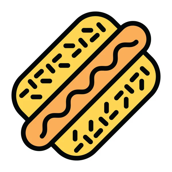 Wurst Web Symbol Einfache Illustration — Stockvektor