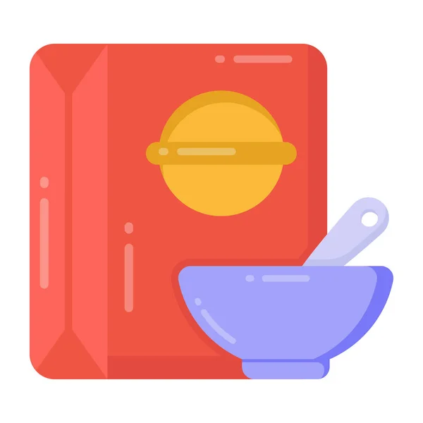 Utensilios Cocina Icono Plano — Vector de stock