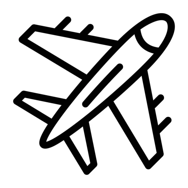 Avion Icône Web Illustration Simple — Image vectorielle