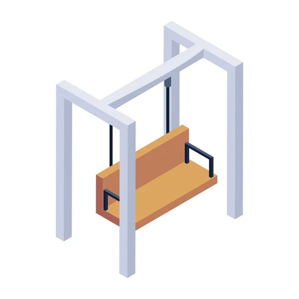 Icono Vector Muebles Ilustración Simple Moderna — Vector de stock