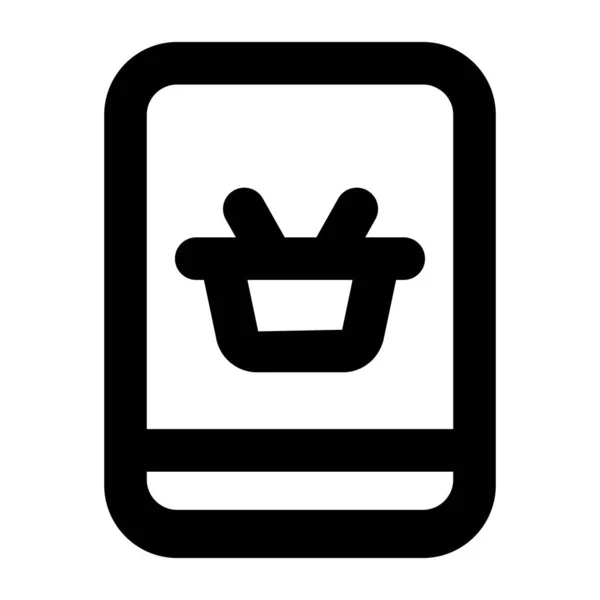 Icono Del Carrito Compras Ilustración Del Vector — Archivo Imágenes Vectoriales