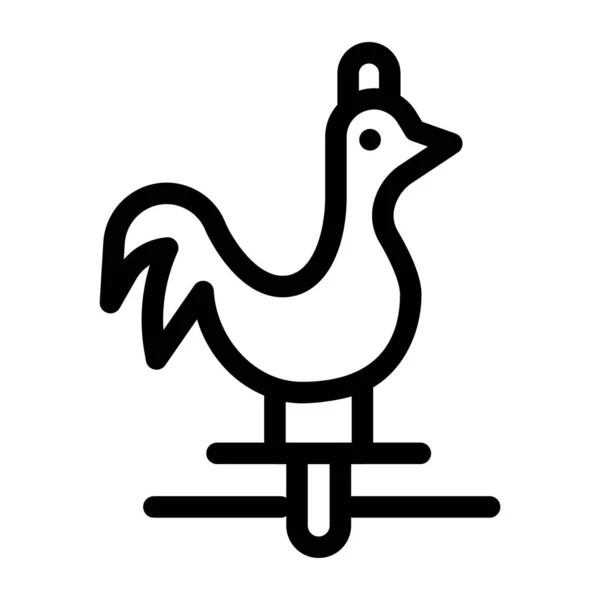 Εικονίδιο Κοτόπουλο Διανυσματική Απεικόνιση — Διανυσματικό Αρχείο