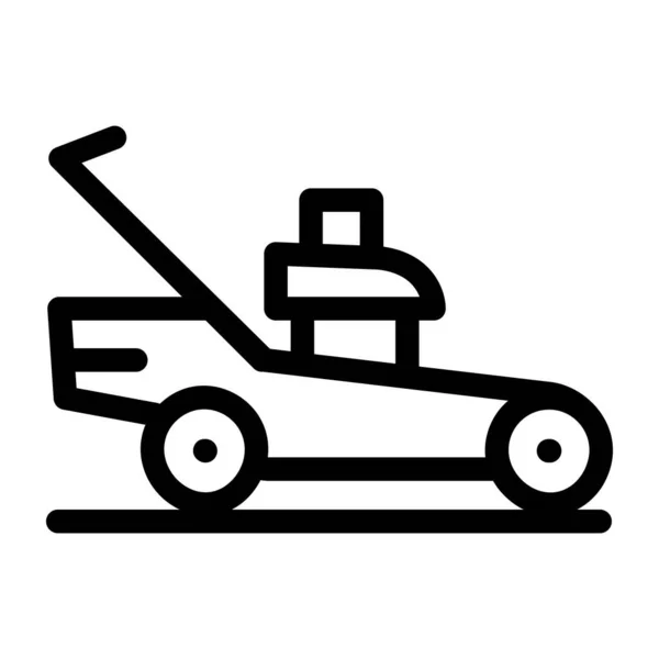 Lawn Mower Web Icon Simple Design — Stock Vector