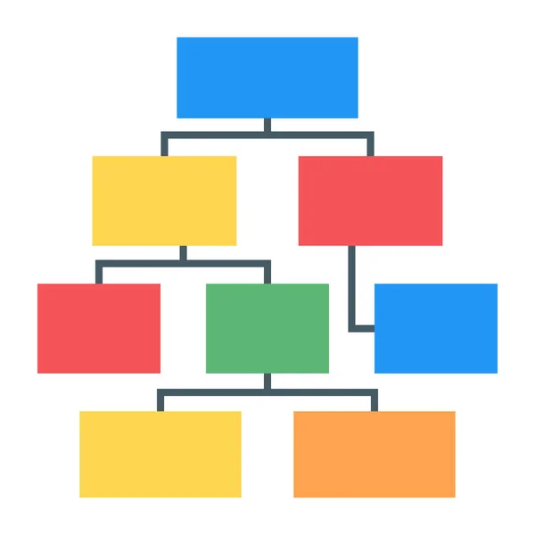 Gestión Empresarial Icono Plano Para Desarrollo Proyecto — Archivo Imágenes Vectoriales