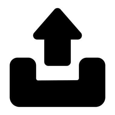 Yükle. Web simgesi basit illüstrasyon