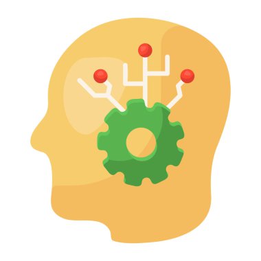 İnsan kaynakları, düz vektör simgesi