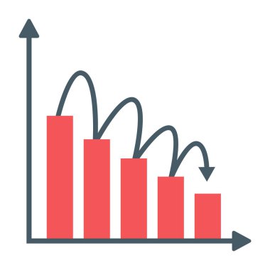 Grafikli grafik, vektör illüstrasyonu