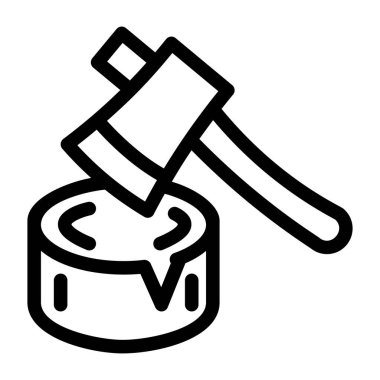 Parti. Web simgesi basit illüstrasyon