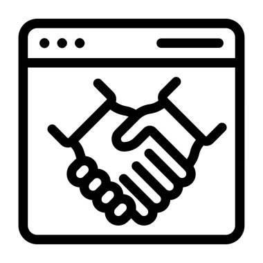 Tokalaşın. Web simgesi basit illüstrasyon