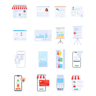 İş ve finans simgesinin vektör illüstrasyonu