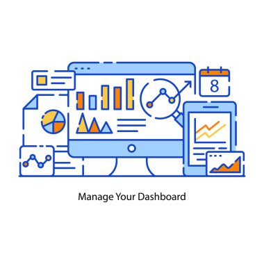 düz tasarım konsepti, seo modern simgenin vektör illüstrasyonu