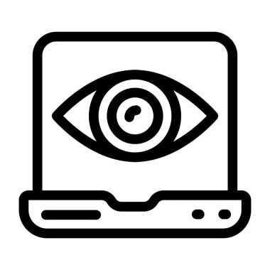 Göz, teknoloji, vektör illüstrasyonu