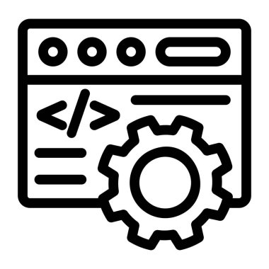 Web kodu, basit vektör simgesi